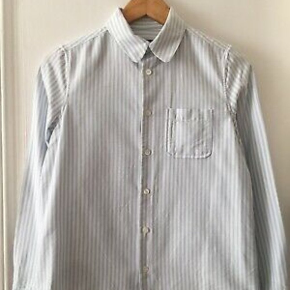 APC Blue & White Striped Cotton Shirt